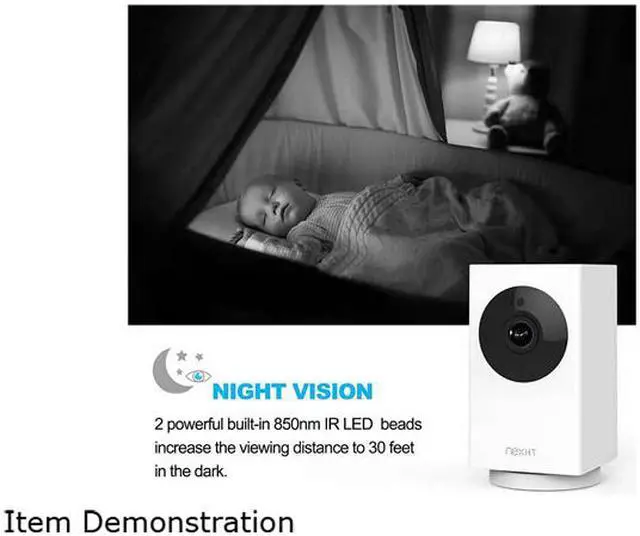 Alt view image 5 of 6 - Inland NexHT My Guard Smart 1080P Full HD WiFi Security Camera with Night Vision/Motion Detection/Two-Way Audio/Pan/D-Tilt/D-Zoom/360