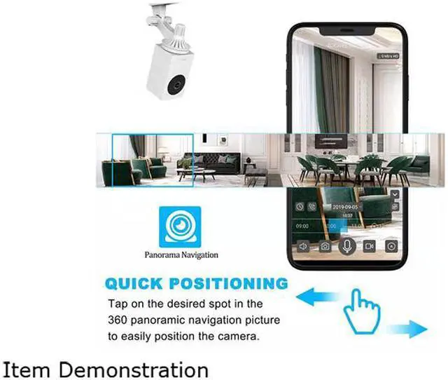 Alt view image 6 of 6 - Inland NexHT My Guard Smart 1080P Full HD WiFi Security Camera with Night Vision/Motion Detection/Two-Way Audio/Pan/D-Tilt/D-Zoom/360
