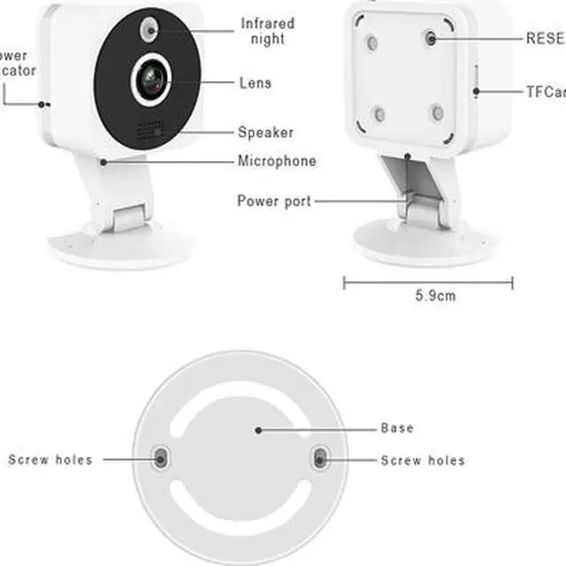 Alt view image 2 of 7 - Inland NexHT Security Camera 1080p Full Wireless IP Surveillance System with Zoom, Night Vision, Two-Way Audio, Cloud Storage, Motion Alerts