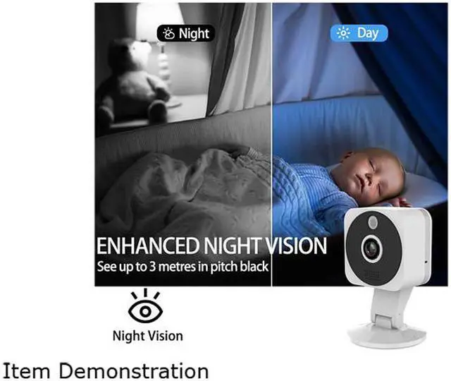 Alt view image 5 of 7 - Inland NexHT Security Camera 1080p Full Wireless IP Surveillance System with Zoom, Night Vision, Two-Way Audio, Cloud Storage, Motion Alerts