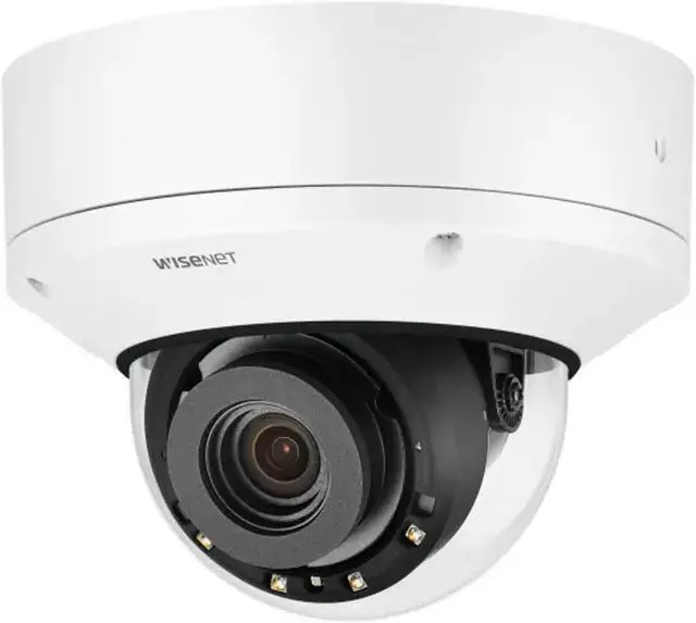 Alt view image 2 of 2 - Hanwha Techwin PND-A9081RV 3840 x 2160 MAX Resolution Metal shielded RJ-45(10/100/1000 BASE-T) 4K IR Indoor Vandal Dome AI Camera