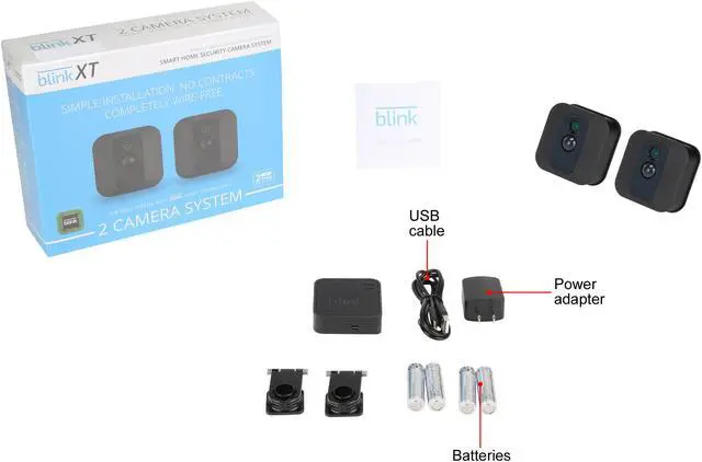 Alt view image 12 of 12 - Blink XT Home Security Camera System with Motion Detection, Wall Mount, HD Video, 2-Year Battery Life and Cloud Storage Included - 2 Camera Kit