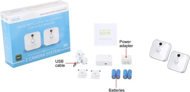 Alt view image 11 of 11 - Blink Indoor Home Security Camera System with Motion Detection, HD Video, 2-Year Battery Life and Cloud Storage Included - 2 Camera Kit