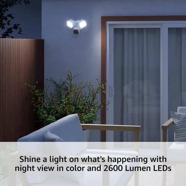 Alt view image 3 of 4 - Blink Outdoor Wired 1080p Security Camera with Floodlight - White B0B5VLCL1N