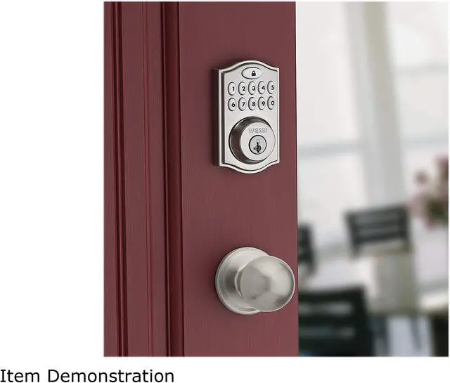 Alt view image 4 of 4 - Weiser 9GED18000-008 SmartCode 10 Traditional with Zigbee Electronics - Zigbee Electronic Lock in Satin Nickel