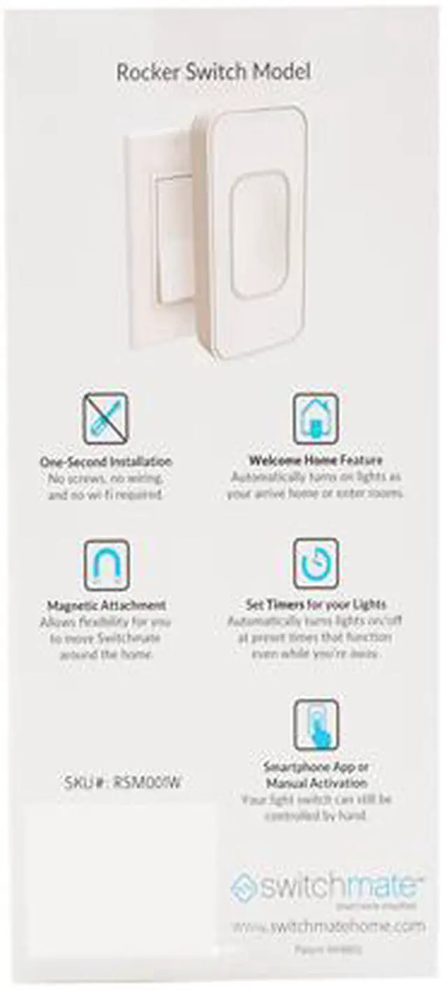 Switchmate RSM001W Light Switch - White Rocker - Newegg.com