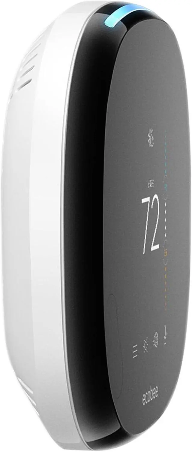 Alt view image 4 of 8 - Ecobee4 Wi-Fi Thermostat w/ Room Sensor and Built-In Alexa Voice Service (EB-STATE4-01)