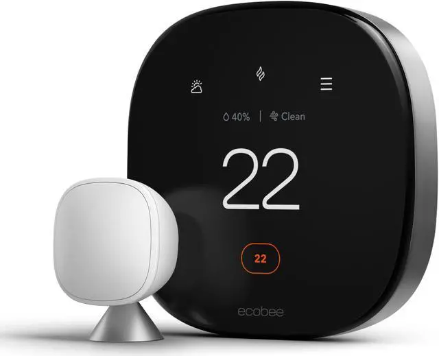 Alt view image 4 of 12 - Ecobee Smart Thermostat Premium with voice control and Built in Air Quality Monitor and Smart Sensor, EB-STATE6C-01