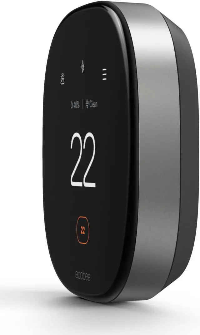 Alt view image 5 of 12 - Ecobee Smart Thermostat Premium with voice control and Built in Air Quality Monitor and Smart Sensor, EB-STATE6C-01