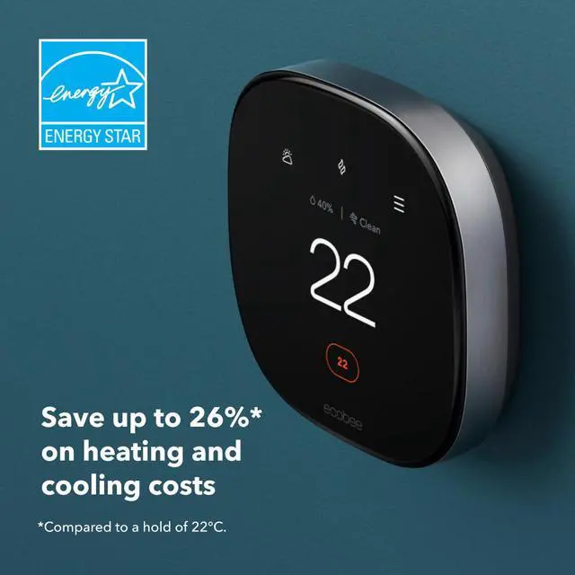 Alt view image 7 of 12 - Ecobee Smart Thermostat Premium with voice control and Built in Air Quality Monitor and Smart Sensor, EB-STATE6C-01