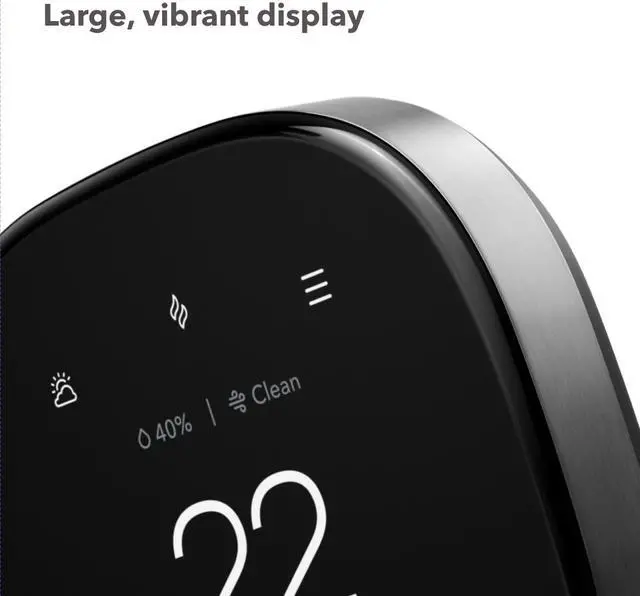Alt view image 9 of 12 - Ecobee Smart Thermostat Premium with voice control and Built in Air Quality Monitor and Smart Sensor, EB-STATE6C-01