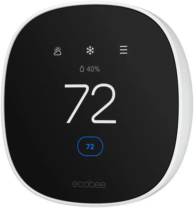 Main image of ECOBEE Smart Thermostat Essential - Energy Star Certified programmable Wi-Fi Thermostat - Works with Siri, Alexa, and Google Assistant