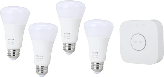 Main image of Philips Hue 471960 White and Color Ambiance A19 60W Equivalent Smart Bulb Starter Kit