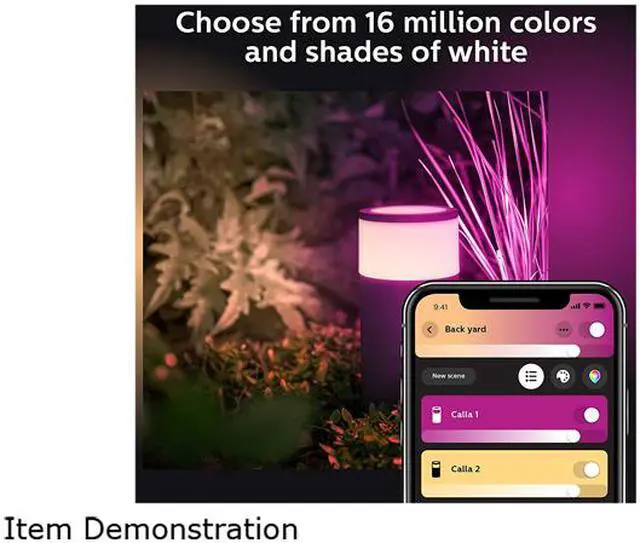 Alt view image 5 of 9 - Philips Hue 802090 Calla Outdoor Bollard