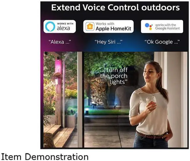 Alt view image 6 of 9 - Philips Hue 802090 Calla Outdoor Bollard