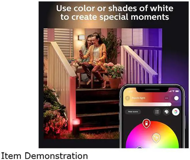 Alt view image 8 of 9 - Philips Hue 802090 Calla Outdoor Bollard