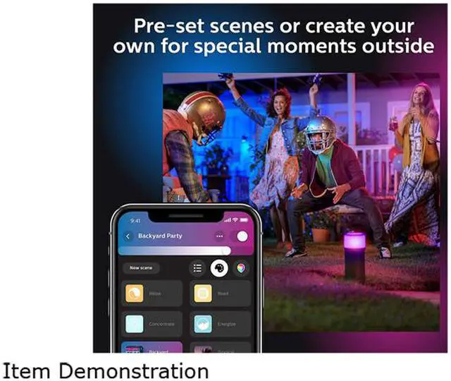 Alt view image 9 of 9 - Philips Hue 802090 Calla Outdoor Bollard