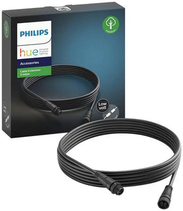 Alt view image 2 of 4 - Philips Hue 17424/30/VN Outdoor Cable Extension, Black
