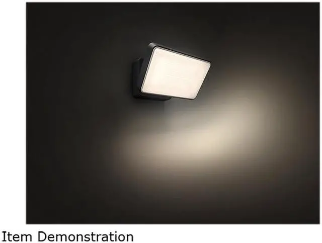 Alt view image 5 of 5 - Philips Hue Welcome Outdoor White Smart Floodlight for Smart Home (Hue Hub Required, Smart Light Works with Alexa, Apple Homekit and Google Assistant) - 1743630V7