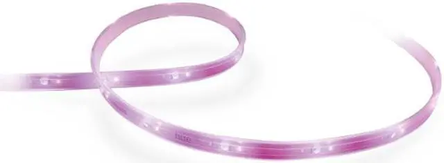Alt view image 2 of 4 - Philips Hue Bluetooth Smart Lightstrip Plus 1m/3ft Extension NO Plug, (Voice Compatible with Amazon Alexa, Apple Homekit and Google Home), White