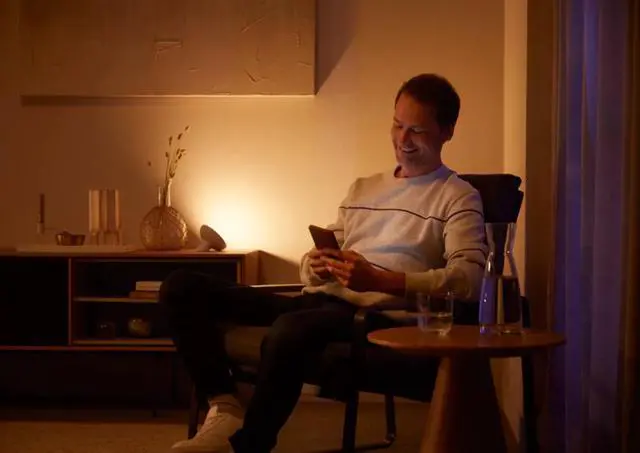 Alt view image 6 of 6 - Philips Hue 560185 Bloom Dimmable LED Smart Table Lamp