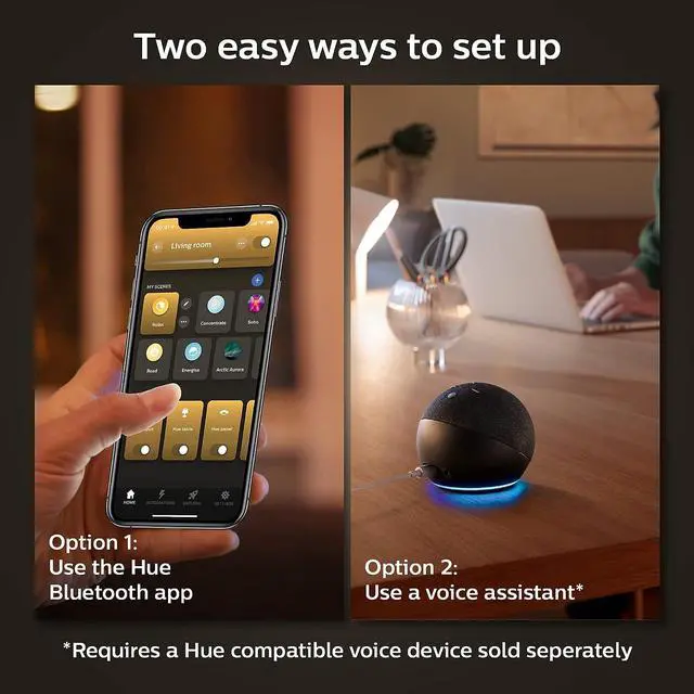 Alt view image 8 of 8 - Philips Hue A19 - E26 smart bulb - 60 W, White (4-pack)