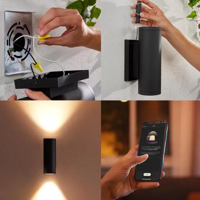 Alt view image 5 of 6 - Philips Hue 1746330V7 Appear Outdoor Wall Light
