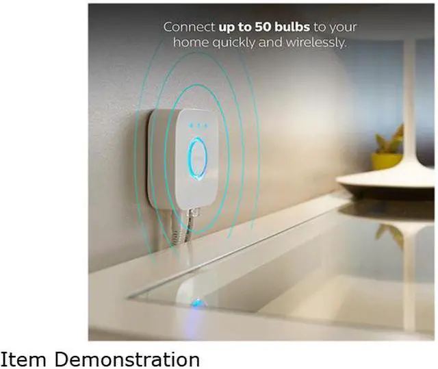 Alt view image 7 of 8 - Philips 458471 Hue Smart Bridge (Compatible with Amazon Alexa, Apple HomeKit and Google Assistant), White Ambiance