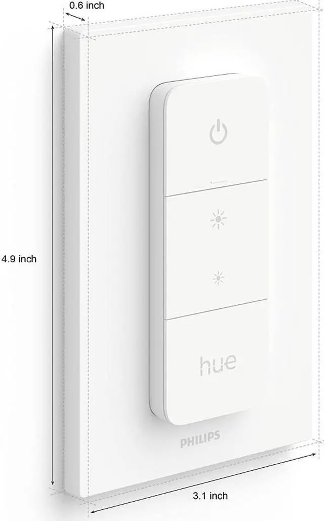 Alt view image 10 of 11 - Philips Hue Smart Dimmer Switch with Remote (Requires Hue Hub, Installation-Free, Smart Home, Exclusively for Philips Hue Smart Bulbs)