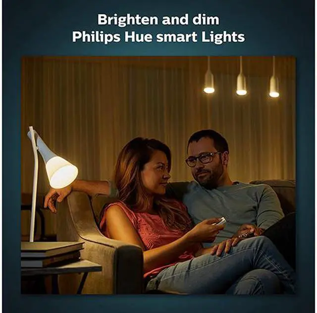 Alt view image 5 of 11 - Philips Hue Smart Dimmer Switch with Remote (Requires Hue Hub, Installation-Free, Smart Home, Exclusively for Philips Hue Smart Bulbs)