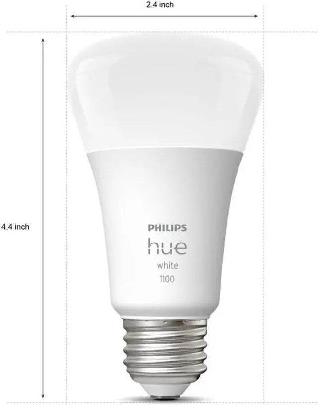 Alt view image 3 of 6 - Philips Hue 563007 10.5W A19 E26 Bluetooth Smart Bulb