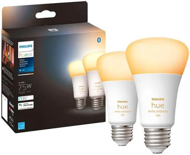 Alt view image 2 of 3 - Philips Hue 563346 10.5W A19 E26 Bluetooth Smart Bulb, 2-pack