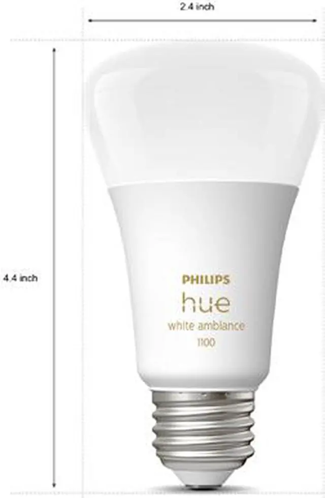 Alt view image 3 of 3 - Philips Hue 563346 10.5W A19 E26 Bluetooth Smart Bulb, 2-pack