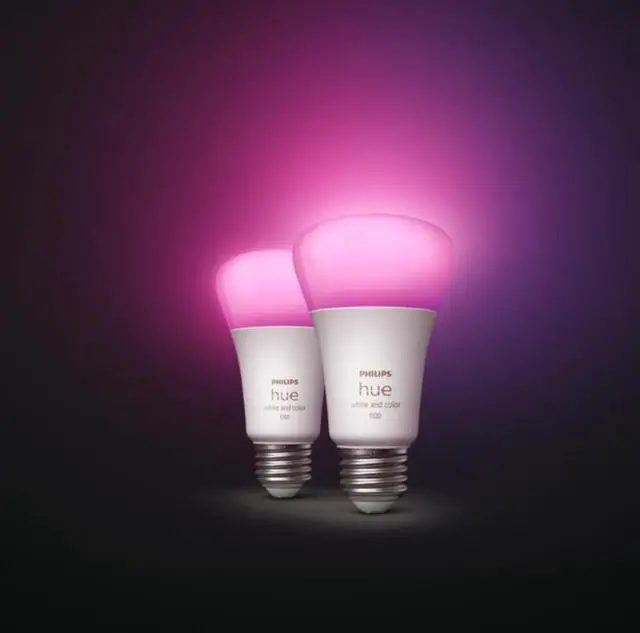 Alt view image 5 of 6 - Philips Hue 563361 10.5W A19 E26 Bluetooth Smart Bulb, 2-pack