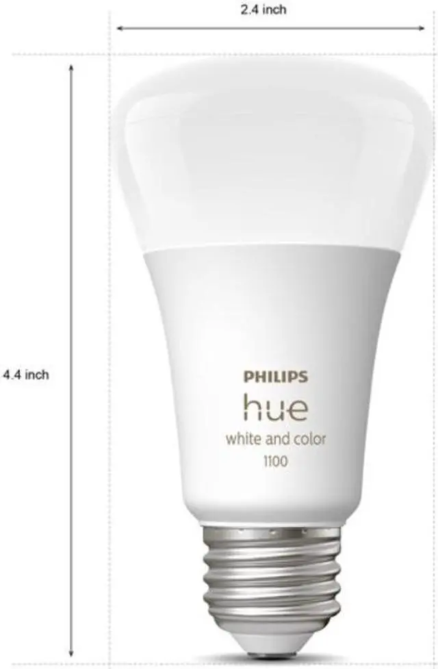 Alt view image 2 of 6 - Philips Hue 563361 10.5W A19 E26 Bluetooth Smart Bulb, 2-pack