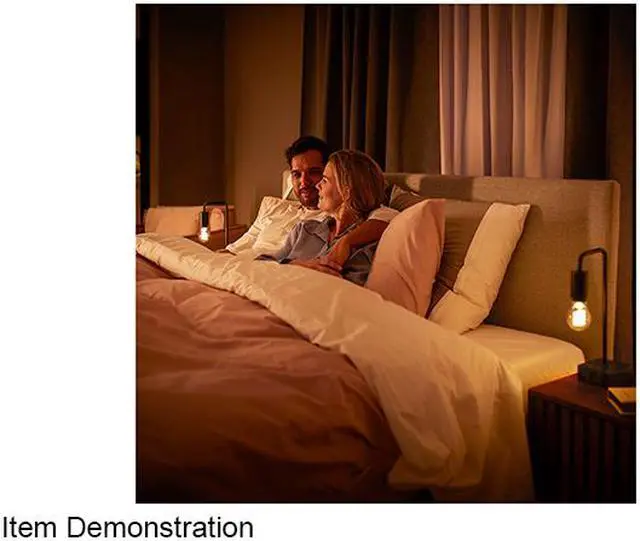 Alt view image 7 of 7 - Philips Hue 563577 1-pack 7W A19 E26 Filament Standard Bulb
