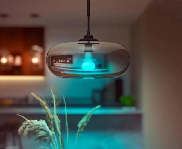 Alt view image 7 of 8 - Philips Hue 562982 1-pack 100W A21 E26 Smart Bulb-White and Color Ambiance
