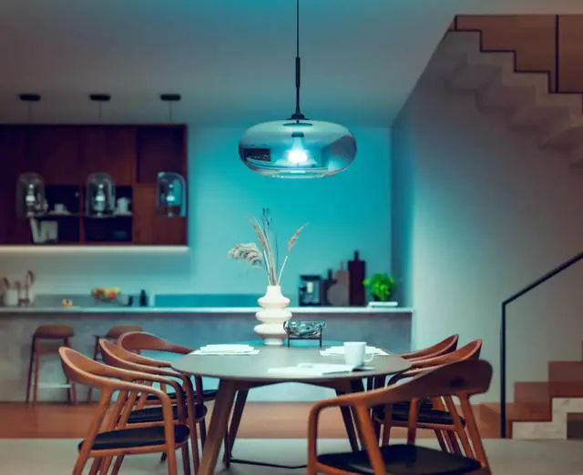 Alt view image 5 of 8 - Philips Hue 562982 1-pack 100W A21 E26 Smart Bulb-White and Color Ambiance