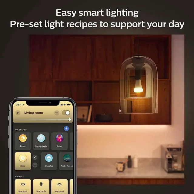 Alt view image 5 of 12 - Philips Hue White E26 High Lumen Smart Bulb, 1600 Lumens, Bluetooth & Zigbee Compatible (Hue Hub Optional), Works with Alexa & Google Assistant, 1 Bulb