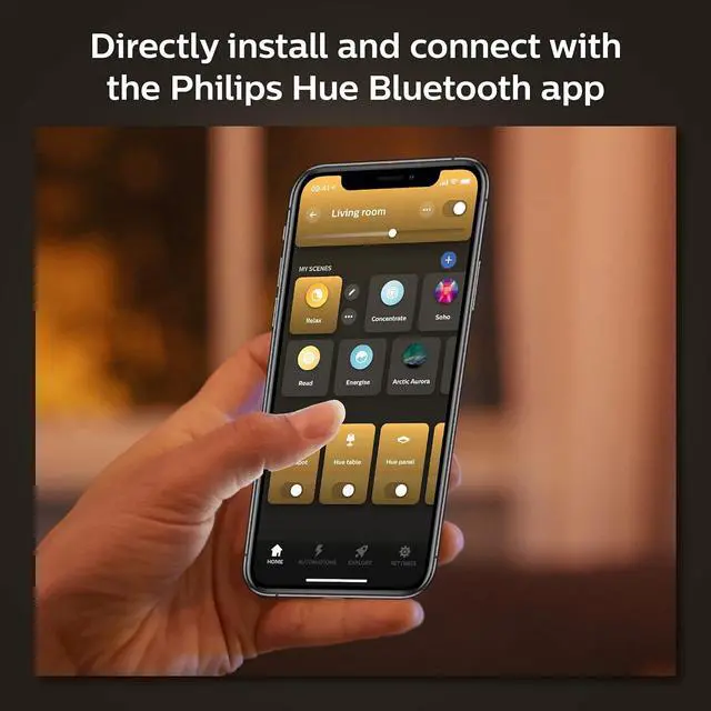 Alt view image 9 of 12 - Philips Hue White E26 High Lumen Smart Bulb, 1600 Lumens, Bluetooth & Zigbee Compatible (Hue Hub Optional), Works with Alexa & Google Assistant, 1 Bulb