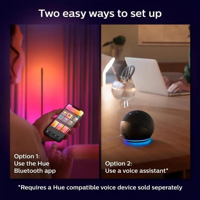 Alt view image 5 of 8 - Philips Hue 569095 Gradient Signe Table Lamp, Compatible with Alexa, Apple HomeKit and Google Assistant, Black