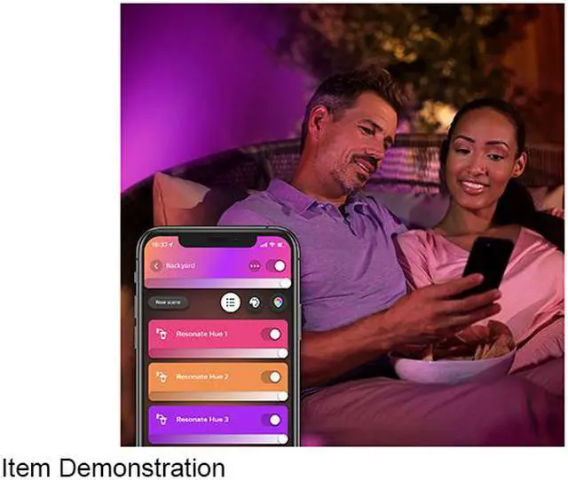 Alt view image 5 of 6 - Philips Hue 576082 White and Color Ambiance Resonate Wall Lantern