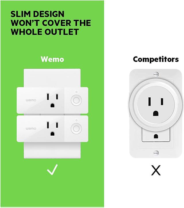 WeMo 120-Volt 1-Outlet Indoor Wi-Fi Compatibility Smart Plug at