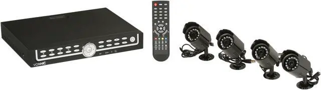 Main image of Vonnic DK4264B 4 Camera + 4 Channel 500GB DVR H.264 Remote Web/ 3G Mobile phone access Kit Solution