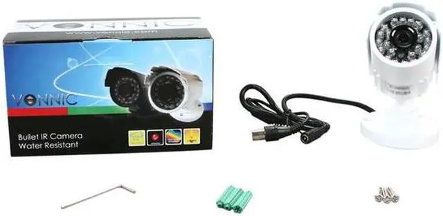 Alt view image 5 of 5 - Vonnic C101W 480 TV Lines MAX Resolution Outdoor Night Vision Bullet Camera - White