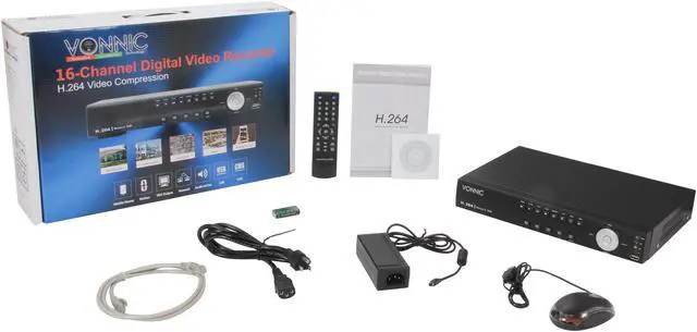 Alt view image 8 of 8 - Vonnic DVR-C1116SE 16 Channel H.264 DVR, Real Time Display/ Record, Web/3G/4G Mobile Access (HDD Sold Separately)