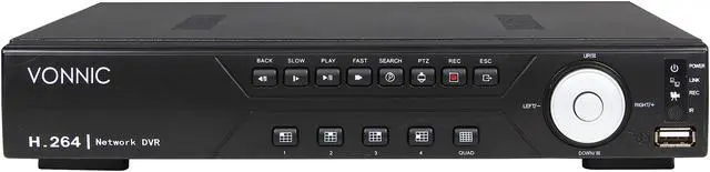 Alt view image 3 of 11 - Vonnic DK8-C1804CM 8 Channel H.264 DVR + 4 CMOS Night Vision LED IR (upgrade to 480 TVL) Cameras Surveillance Kit (HDD Sold Separately)