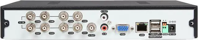Alt view image 5 of 11 - Vonnic DK8-C1804CM 8 Channel H.264 DVR + 4 CMOS Night Vision LED IR (upgrade to 480 TVL) Cameras Surveillance Kit (HDD Sold Separately)