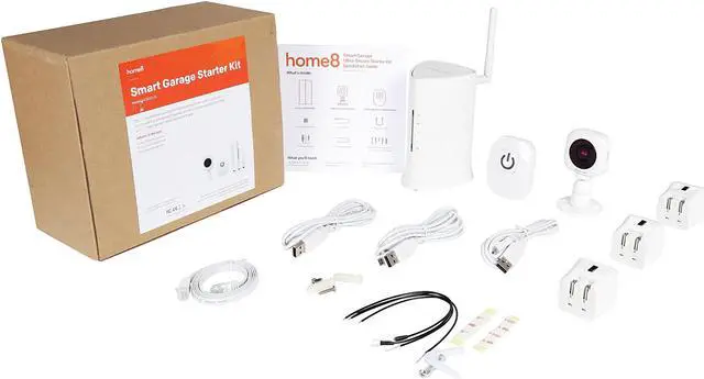 Alt view image 12 of 15 - Home8 WiFi Smart Garage Starter Kit - Operate Garage Door from Smartphone with 720p HD Camera