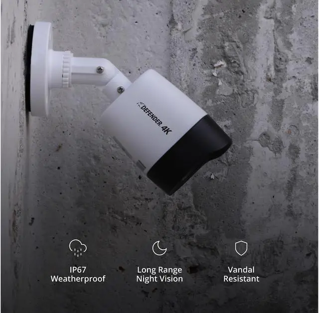 Alt view image 5 of 7 - Defender 8 Channel Ultra HD 4K (8MP) Wired Security System with 8 Night Vision Cameras